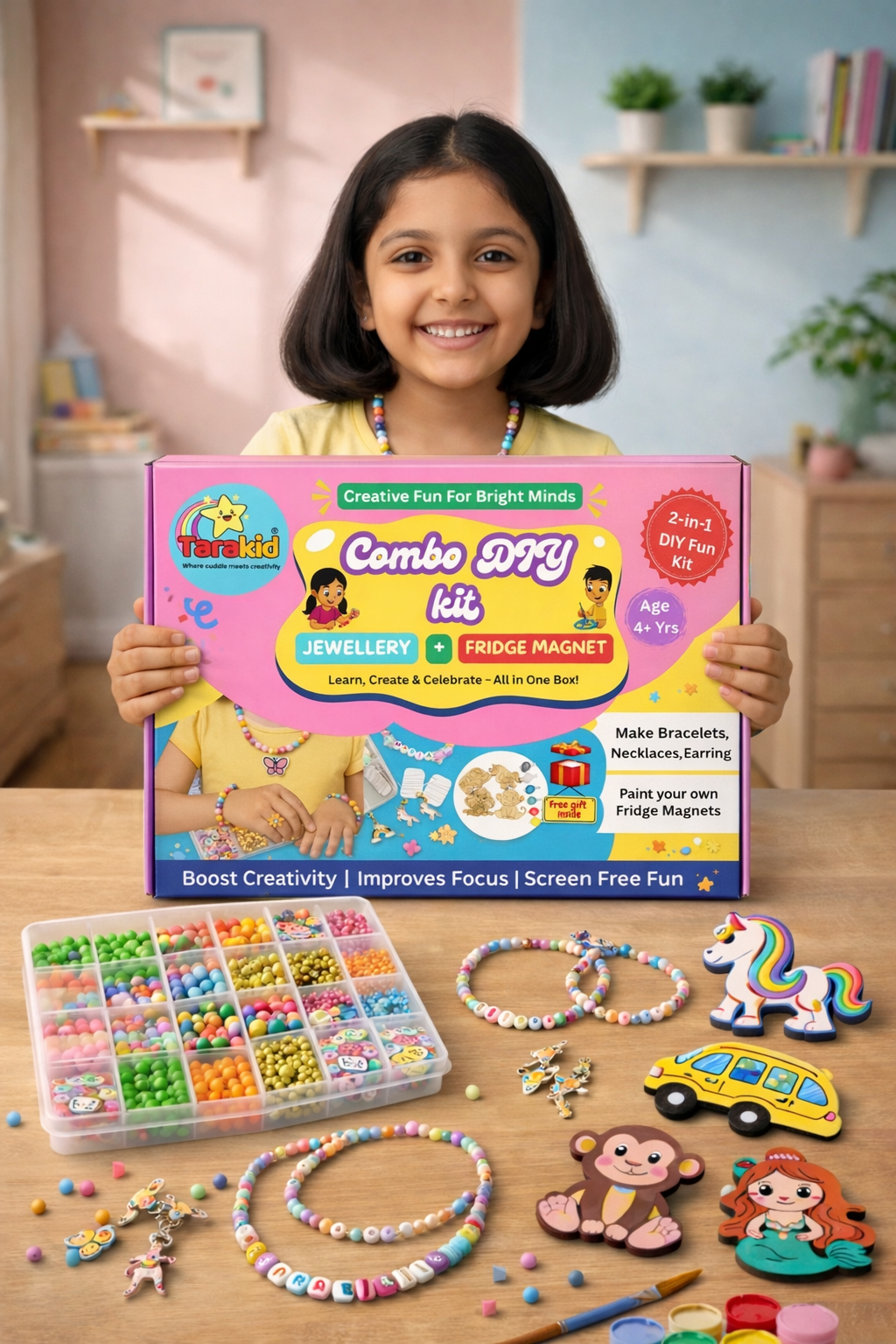 Tarakid Jewellery Making & Fridge Magnet Combo DIY Kit
