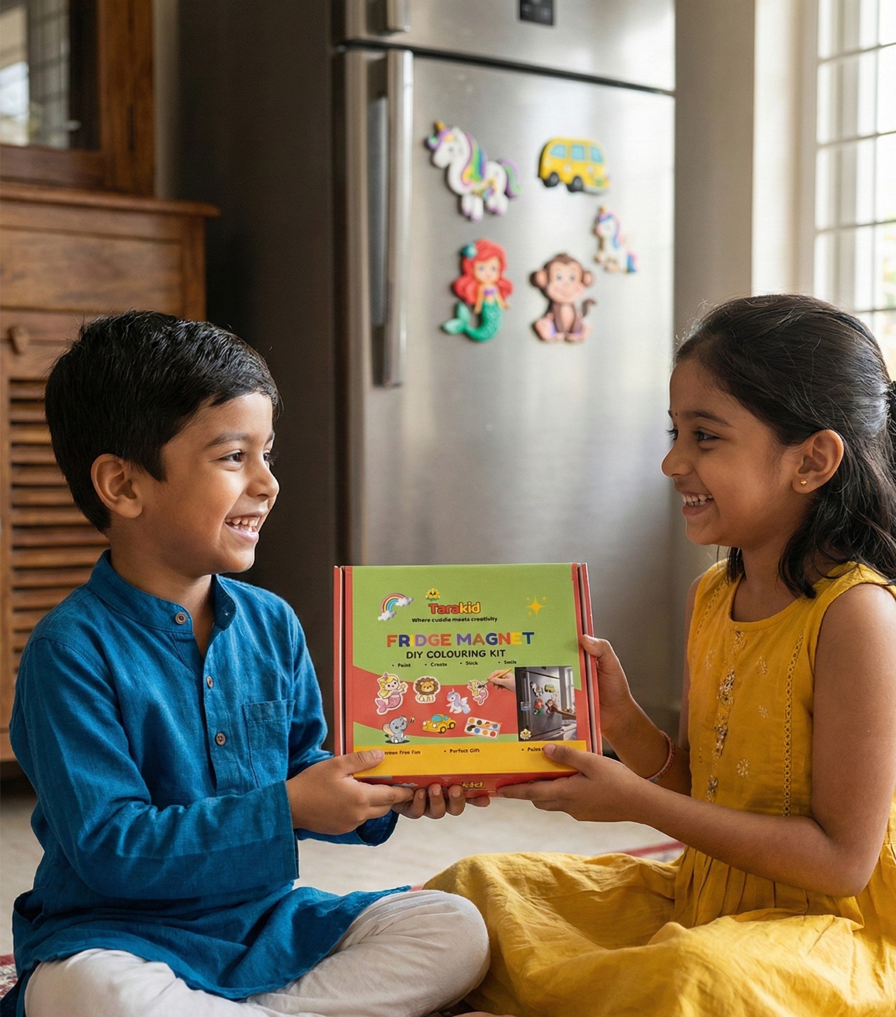 Fridge Magnet DIY Colouring Kit – Paint, Create & Stick Fun.