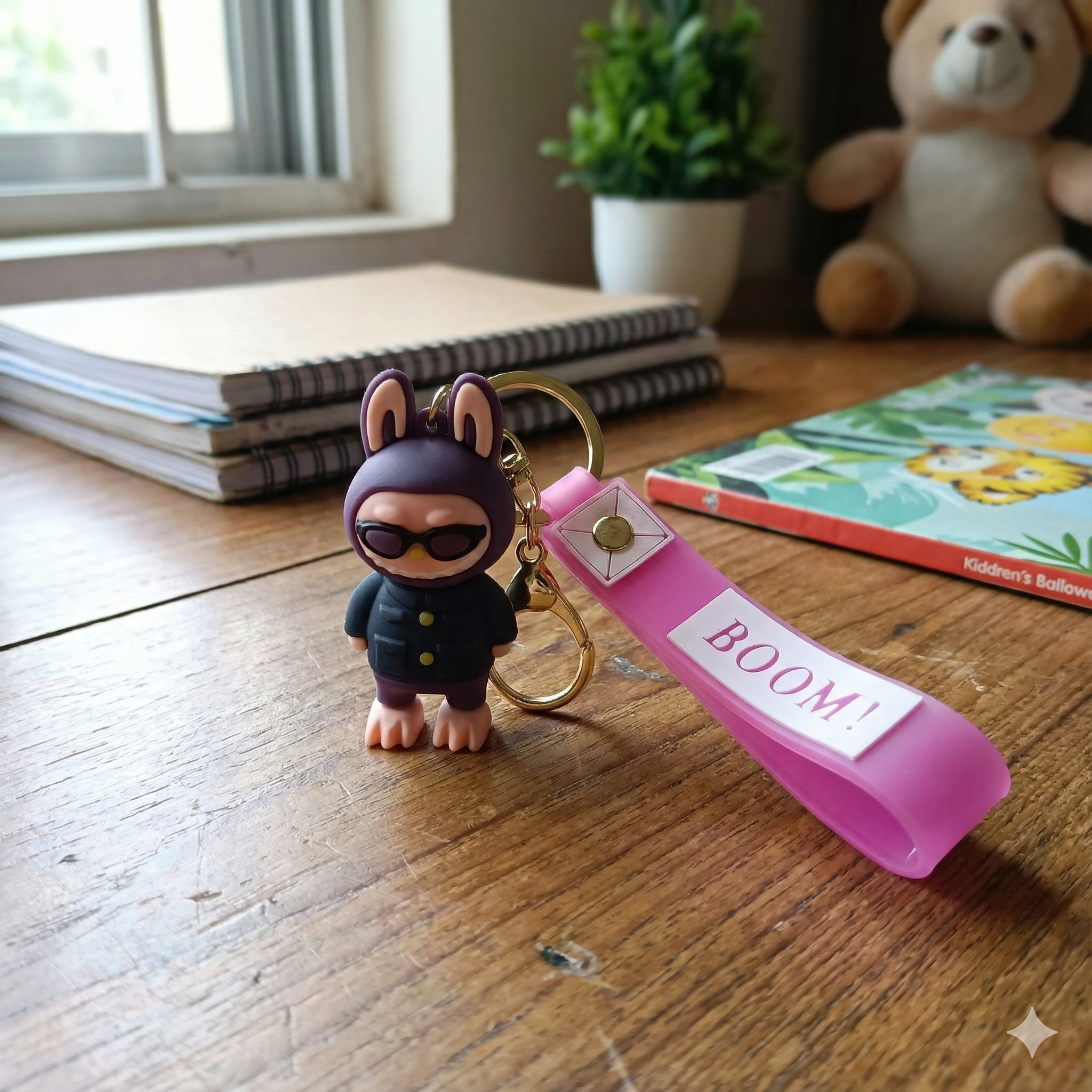 Cute Labubu  Keychain with Strap – Everyday Fun Companion
