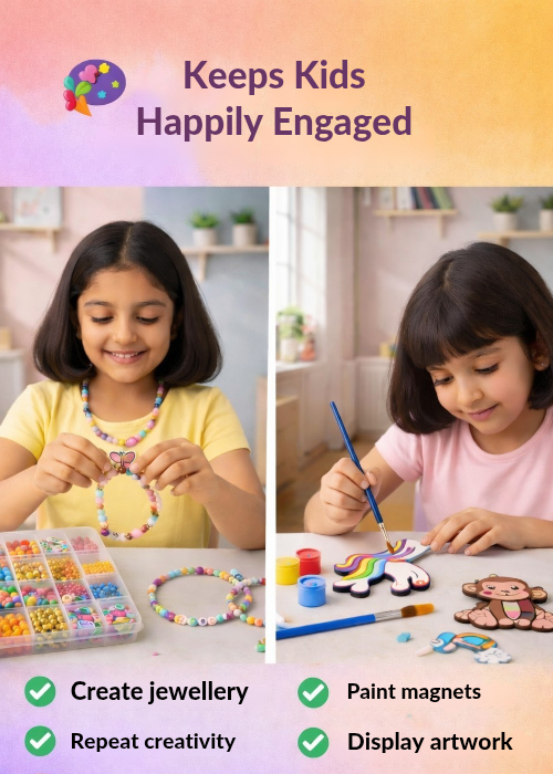 Tarakid Jewellery Making & Fridge Magnet Combo DIY Kit