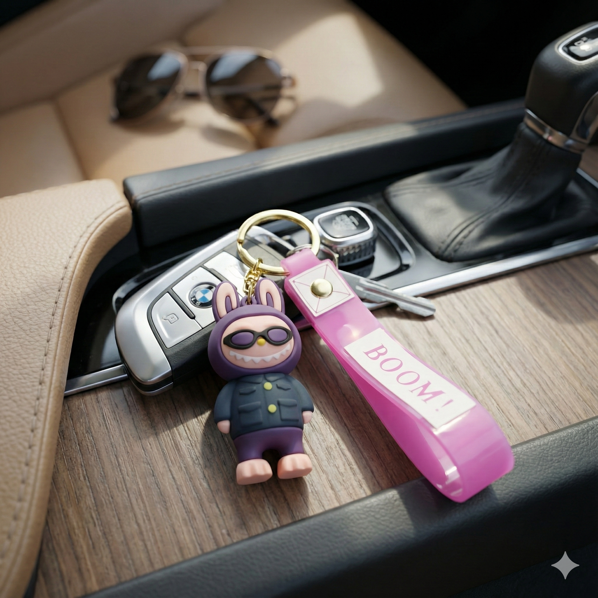 Cute Labubu  Keychain with Strap – Everyday Fun Companion