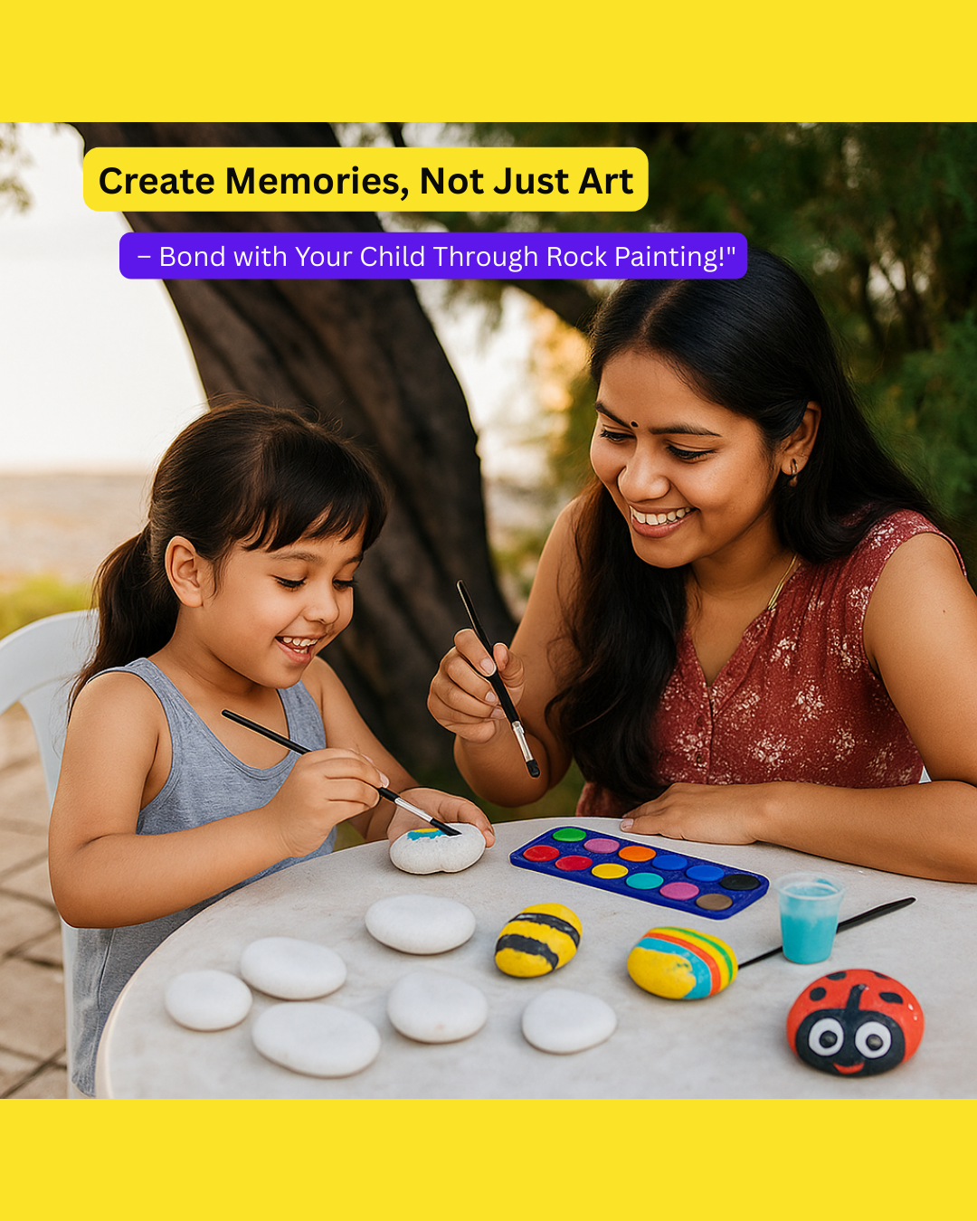 Tarakid Rock Painting Kit for Kids Ages 4–12 with Mission Game & Surprise Gift |