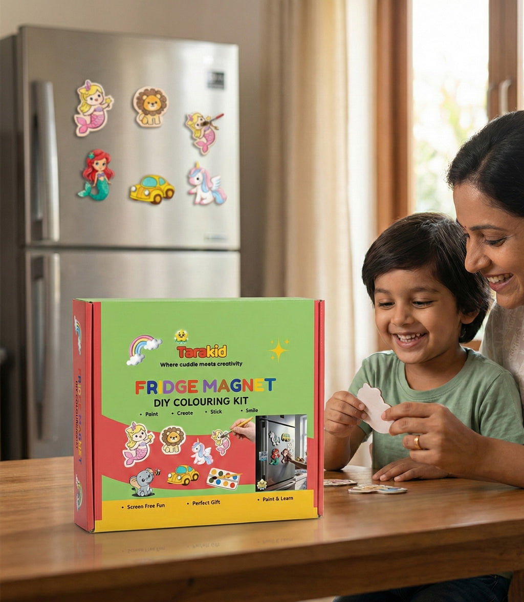 Fridge Magnet DIY Colouring Kit – Paint, Create & Stick Fun.