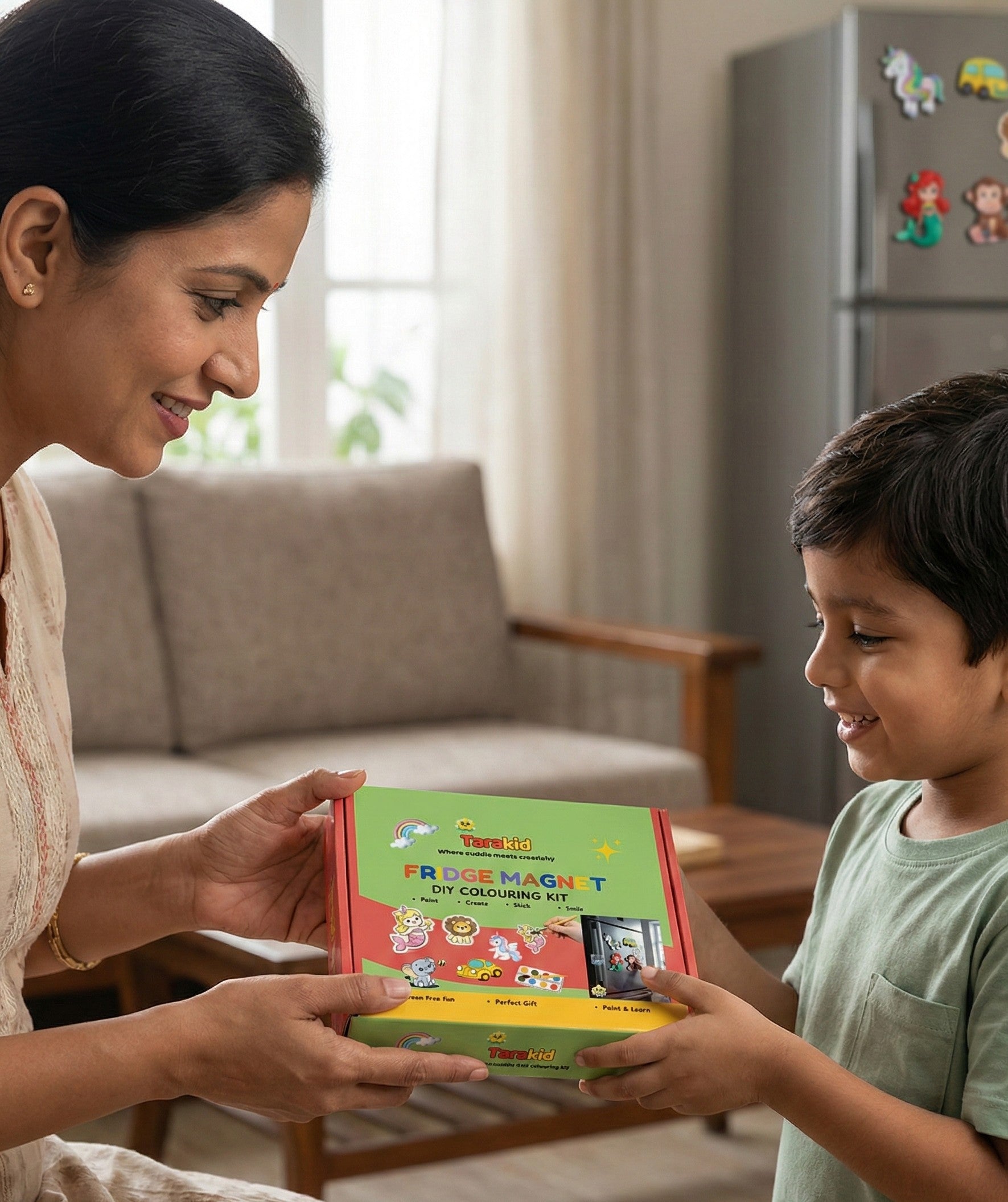 Fridge Magnet DIY Colouring Kit – Paint, Create & Stick Fun.